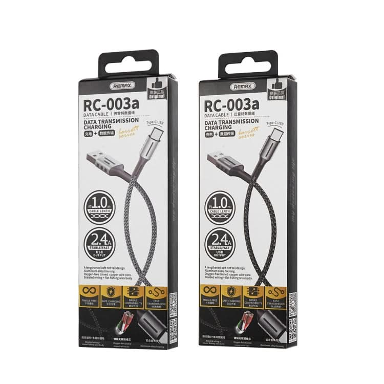 Remax 2.4A Barrett Series Charging Data Cable, Length: 1m