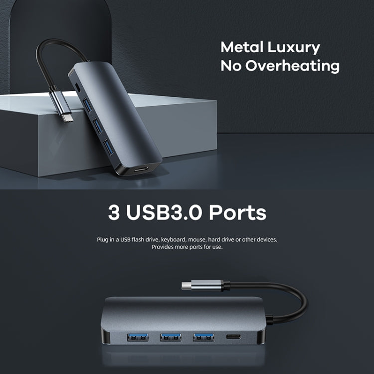 Remax RU-U91 Retor Series 9 In 1 Multi-function Type-C / USB-C HUB Docking?Station