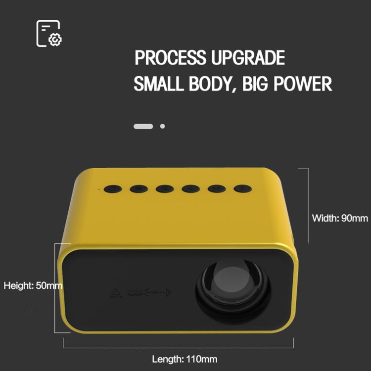 T500 1920x1080P 80 Lumens Portable Home Theater LED HD Digital Projector Reluova