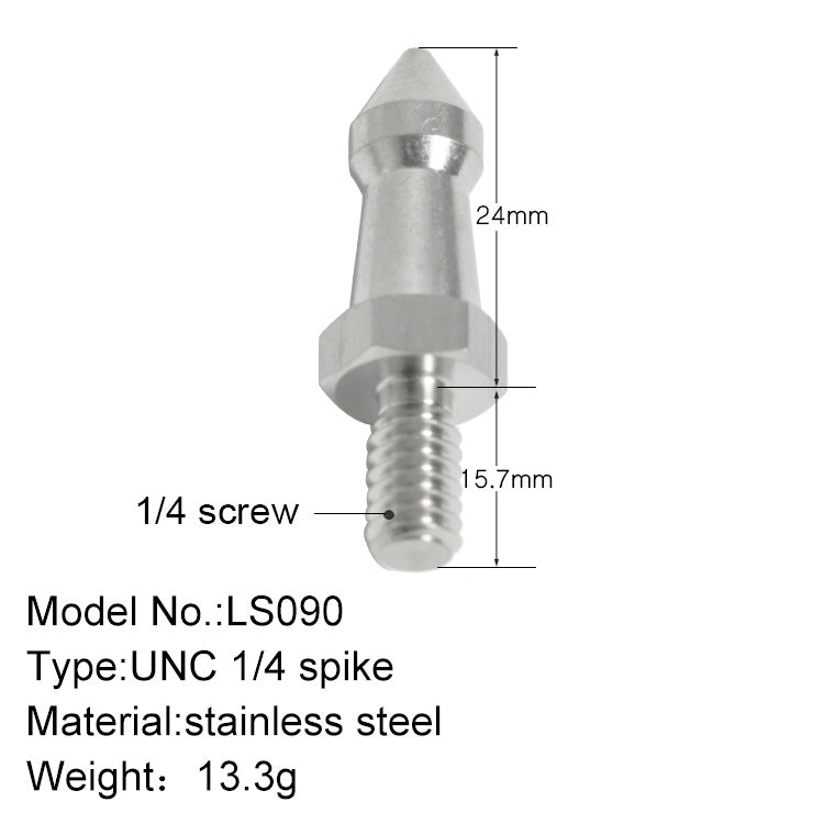 BEXIN LS090 2PCS Stainless Steel 1/4 inch Feet Screws For SLR Tripod My Store