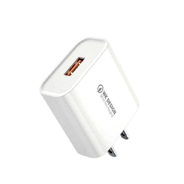 WK WP-U57 18W Speed QC3.0 Fast Charger + USB to Type-C / USB-C Data Cable