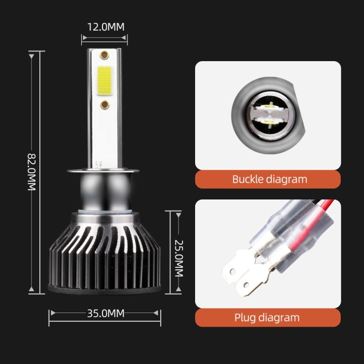 2 PCS DC9-36V / 25W / 6000K / 2500LM IP68 Waterproof Car LED Headlight-Reluova