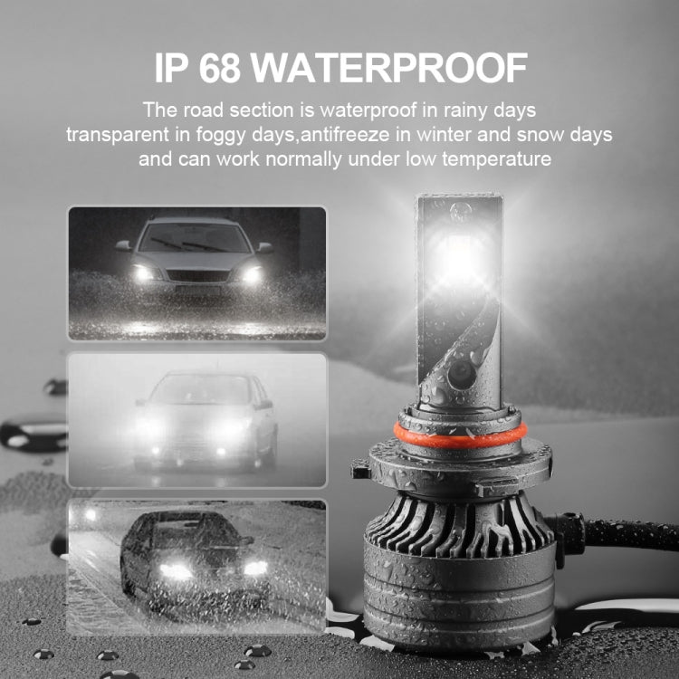 2 PCS DC9-36V / 30W / 6000K / 10000LM IP68 Waterproof Car LED Headlight