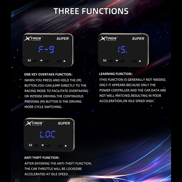 TROS Car Potent Booster Electronic Throttle Controller, Series 2