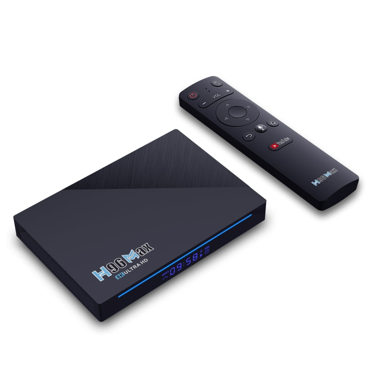 H96 Max 8K Smart TV BOX Android 11.0 Media Player wtih Remote Control, Quad Core RK3566, RAM: 8GB, ROM: 64GB, Dual Frequency 2.4GHz WiFi / 5G Reluova