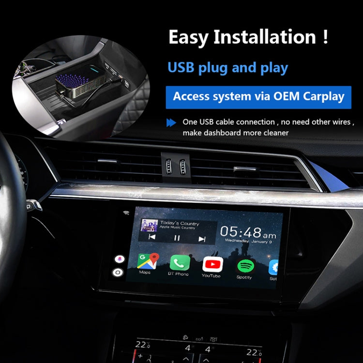 CP41 Car Android 9.0 Wireless Carplay with 4+32G AI Voice Navigation Box for Audi / Volkswagen / Ford / Hyundai / Skoda 2018-2020 ÎҵÄÉ̵ê