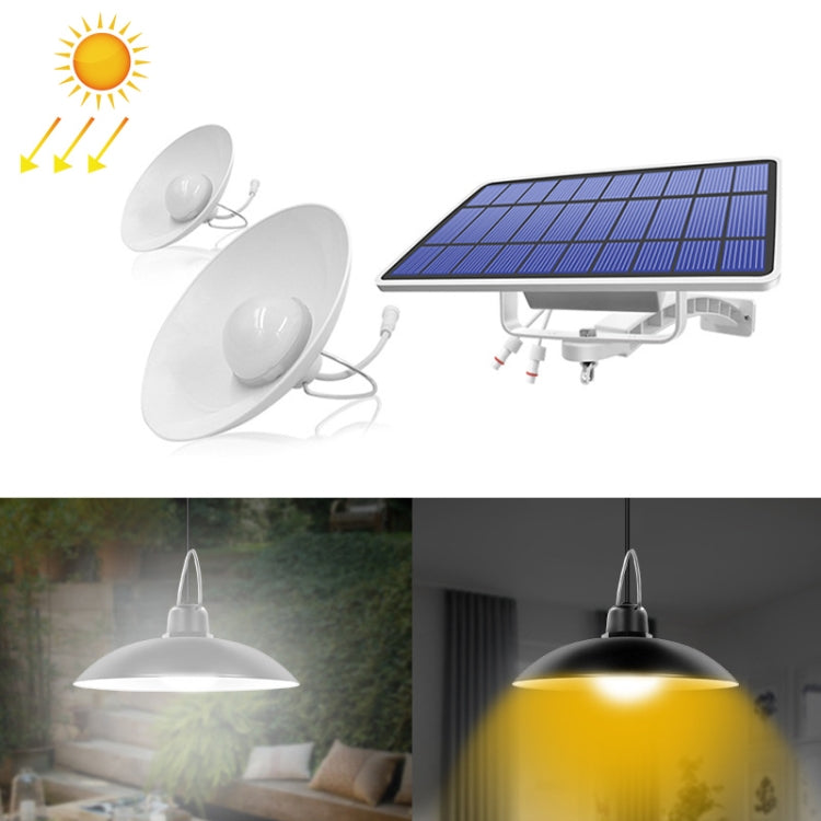 2 in 1 Solar Light Landscape Courtyard Corridor Lighting 32-LED Retro Chandelier-Reluova