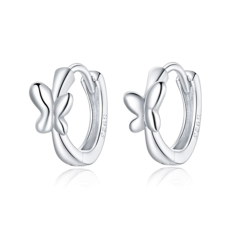 S925 Sterling Silver Simple Butterflies Women Earrings Reluova