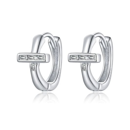 S925 Sterling Silver Shining Ear Buckle Women Earrings Reluova