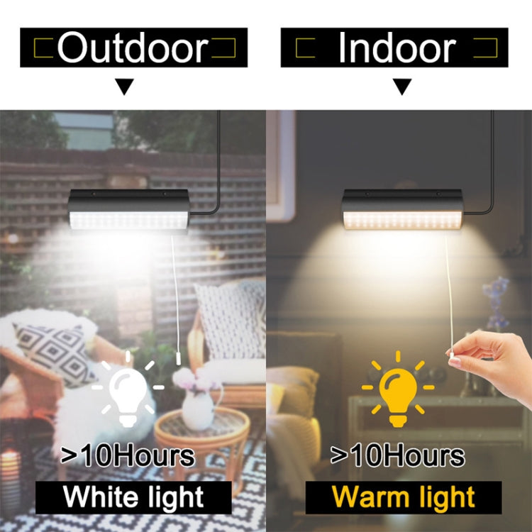 Pull-Switch 2 in 1 Solar Light 60-LEDs Landscape Courtyard Wall Lamp My Store