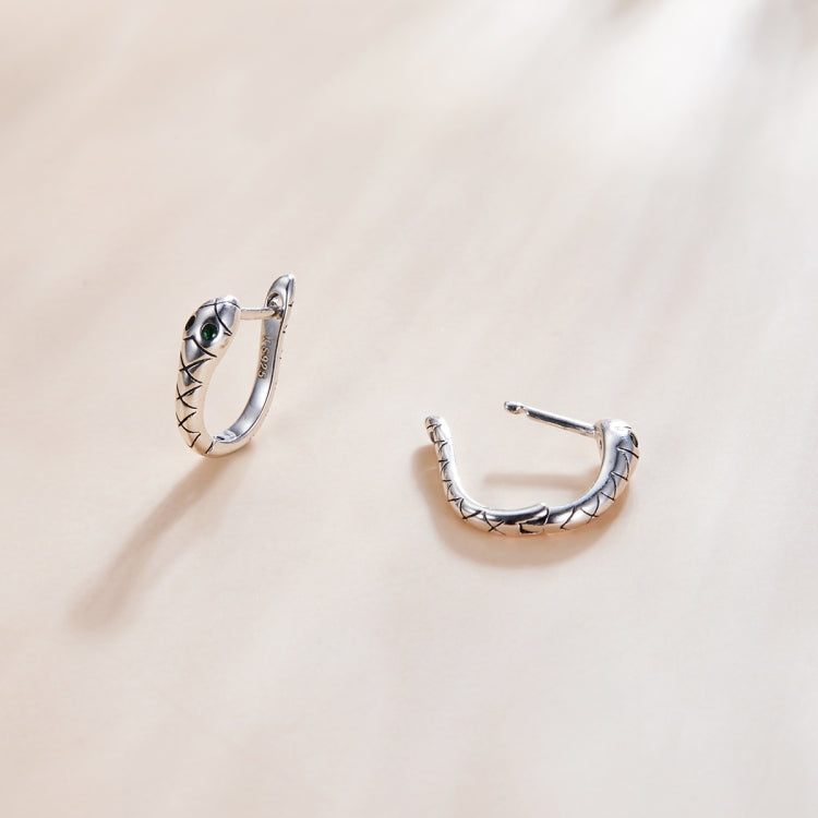 S925 Sterling Silver Smart Snake Ear Studs Women Earrings