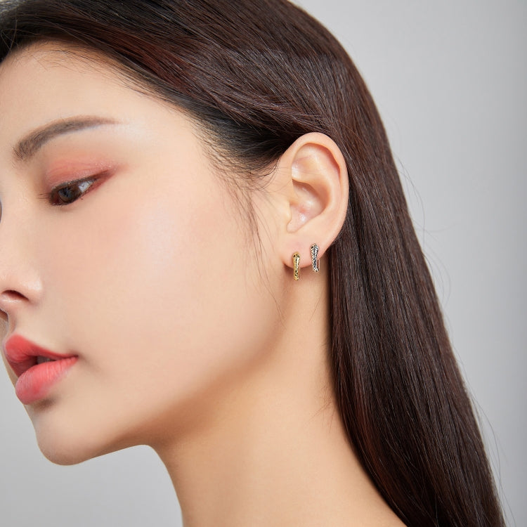 S925 Sterling Silver Smart Snake Ear Studs Women Earrings