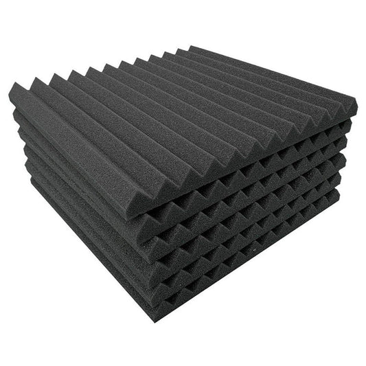 30x30x2.5cm Triangular Groove Style Recording Studio Drum Video Room Sound Insulation Board Silencer Cotton