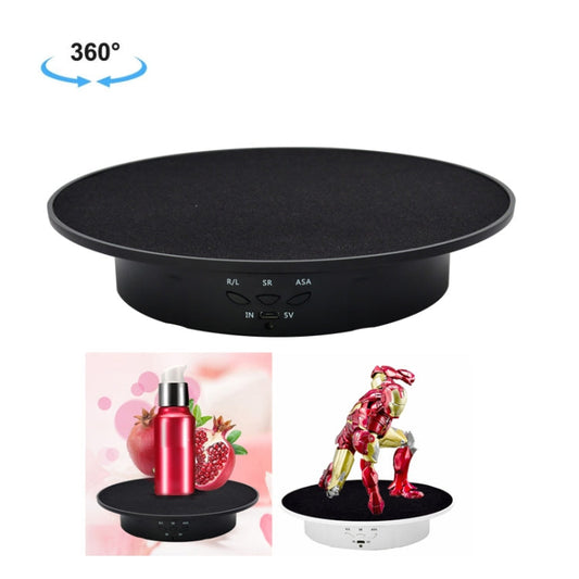 20cm USB Electric Rotating Turntable Display Stand Video Shooting Props Turntable for Photography, Load: 8kg