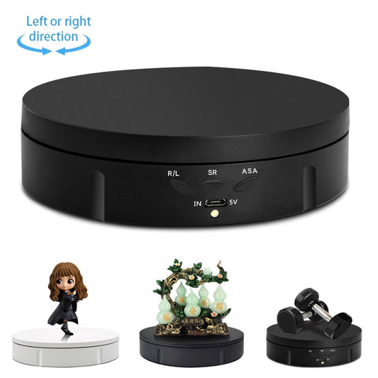 14.6cm USB Electric Rotating Turntable Display Stand Video Shooting Props Turntable for Photography, Load: 10kg