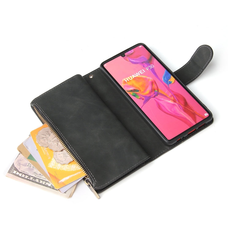 Multifunctional Retro Frosted Horizontal Flip Leather Case with Card Slot & Holder & Zipper Wallet & Photo Frame & Lanyard My Store