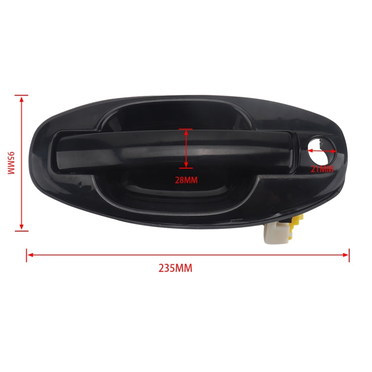 2 PCS A5873 Car Front Outside Door Handle 8265/6026000 for Hyundai Santa Fe 2001-2006