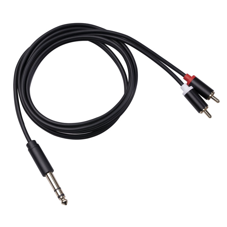 3685 6.35mm Male to Double RCA Male Stereo Audio Cable-Reluova