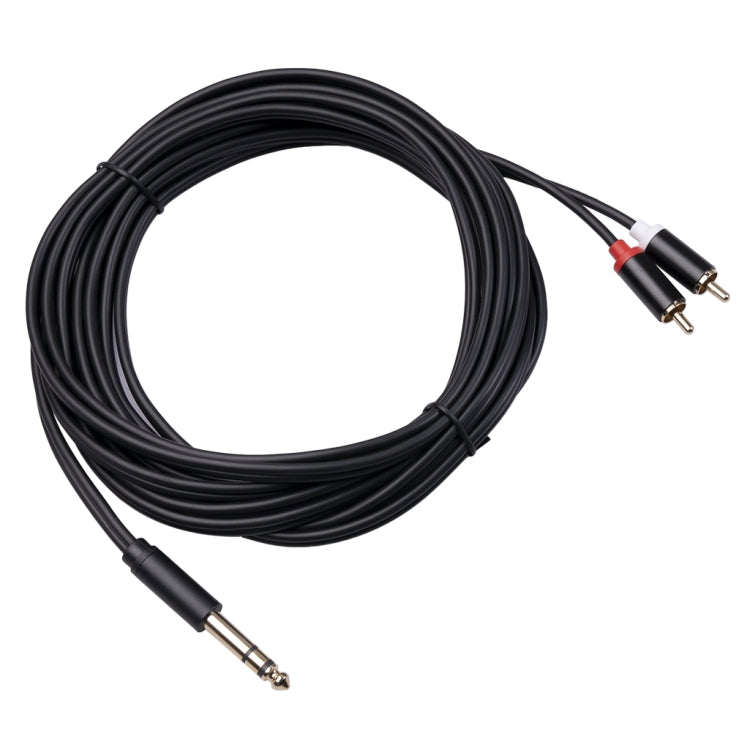 3685 6.35mm Male to Double RCA Male Stereo Audio Cable