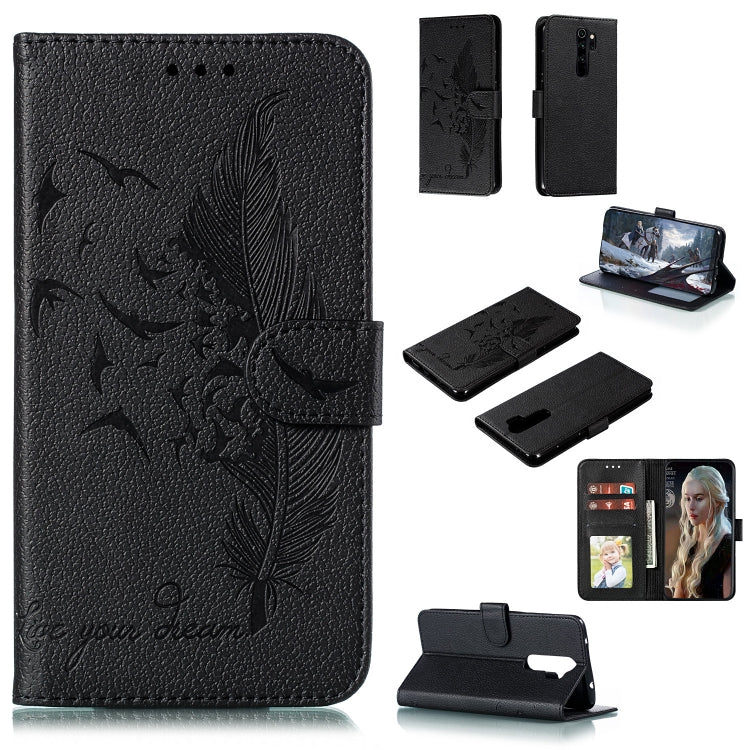 Feather Pattern Litchi Texture Horizontal Flip Leather Case with Holder & Wallet & Card Slots, Series 1 My Store