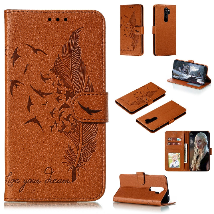 Feather Pattern Litchi Texture Horizontal Flip Leather Case with Holder & Wallet & Card Slots, Series 1 My Store