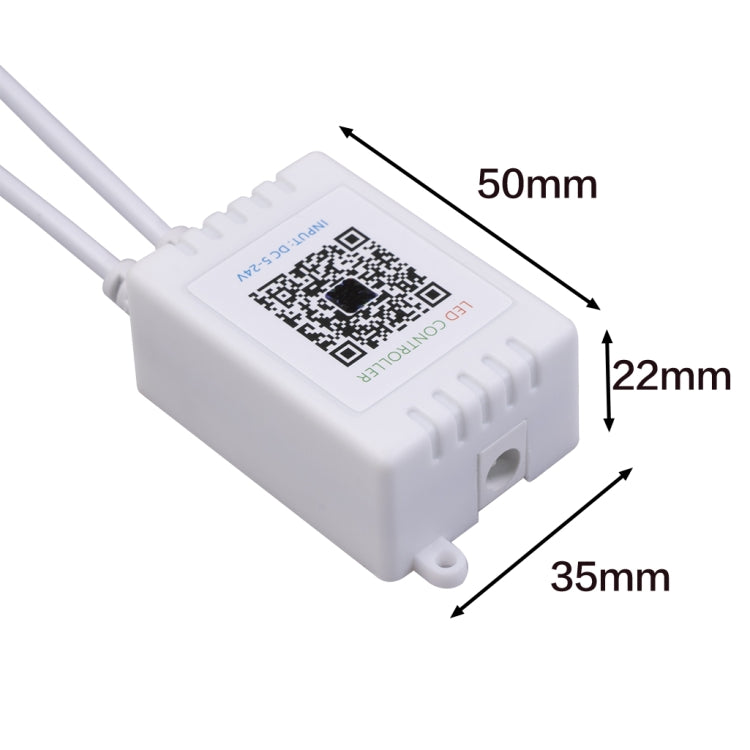 JH-RGB02 DC5.5x2.1mm Interface Bluetooth LED RGB Controller with 24 Keys Remote Controller