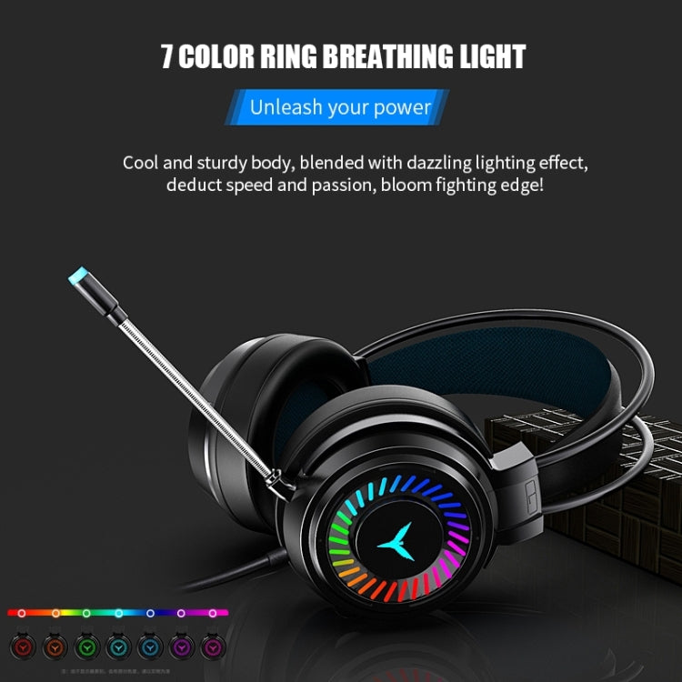 2 PCS G58 Head-Mounted Gaming Wired Headset with Microphone, Cable Length: about 2m-Reluova