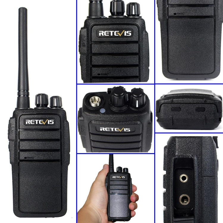 1 Pair RETEVIS RT21 2.5W US Frequency 400-480MHz 16CH Handheld Walkie Talkie, US Plug