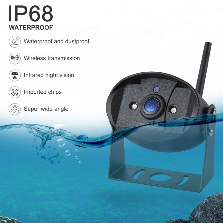 PZ720 Car 7 inch 1080P HD Digital Signal Wireless Reversing Image Rear View Camera