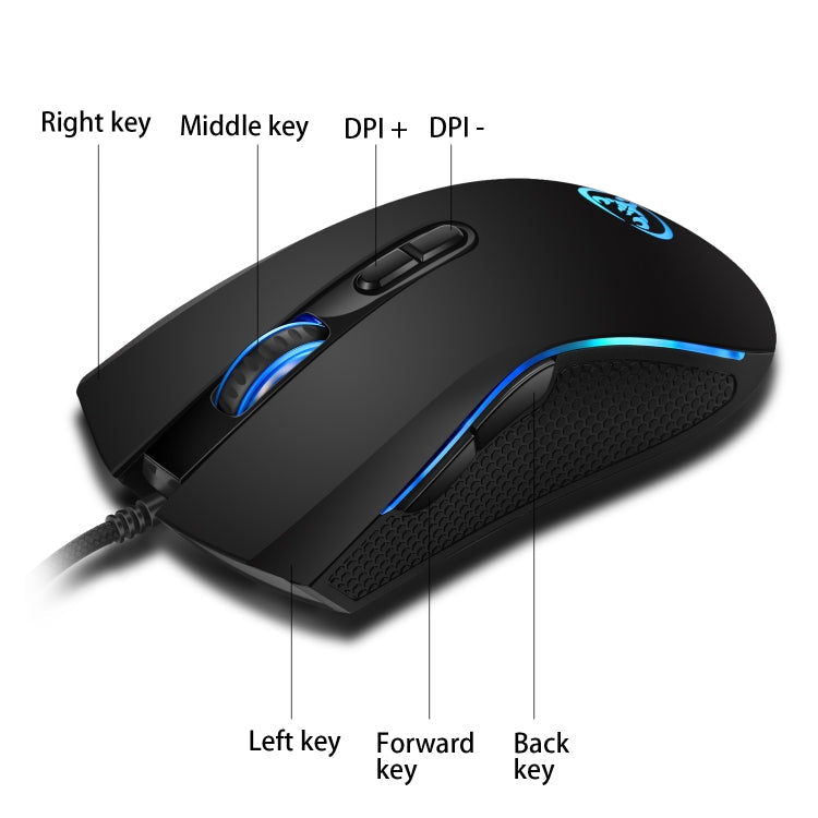 HXSJ P6+V100+A869 Keyboard Mouse Converter + One-handed Keyboard + Gaming Mouse Set My Store