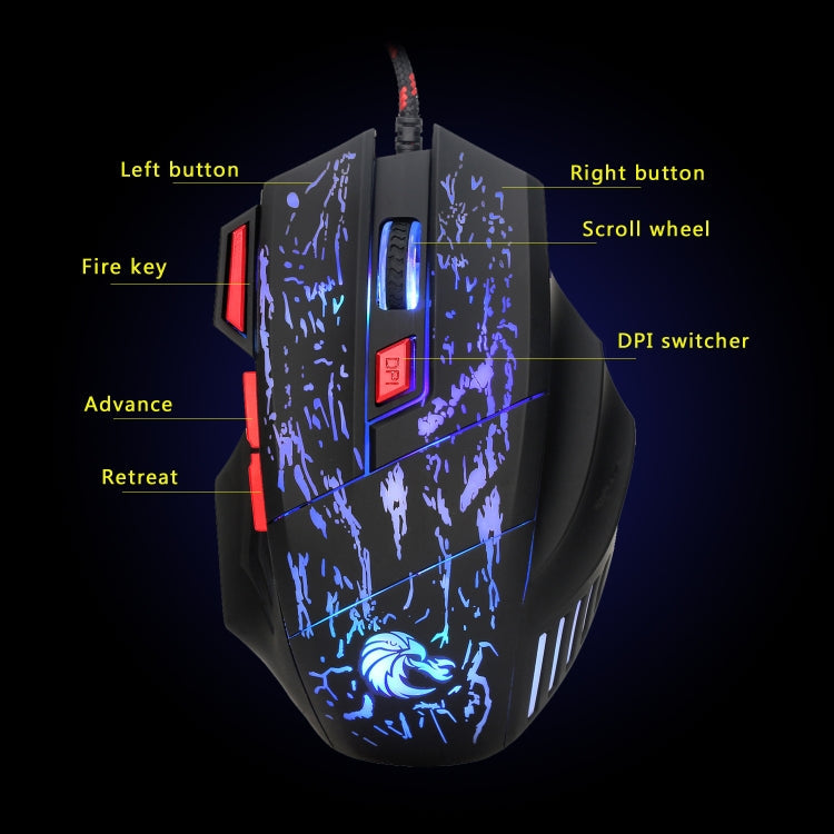 HXSJ P6+V100+H300 Keyboard Mouse Converter + One-handed Keyboard + Gaming Mouse Set My Store