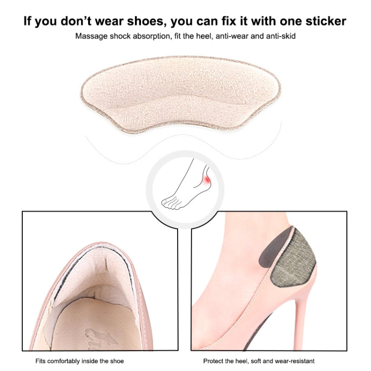 5 Pairs 062 High-heeled Shoes Sponge Soft Anti-abrasion Anti-slip Heel Protective Sticker