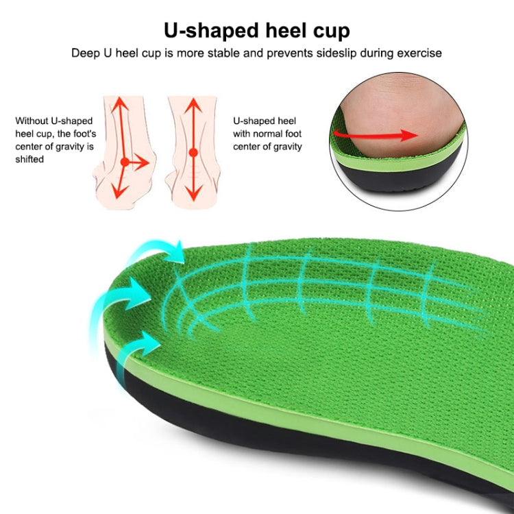 1 Pair 068 Sports Shockproof Massage Arch Of Foot Flatfoot Support Insole Shoe-pad