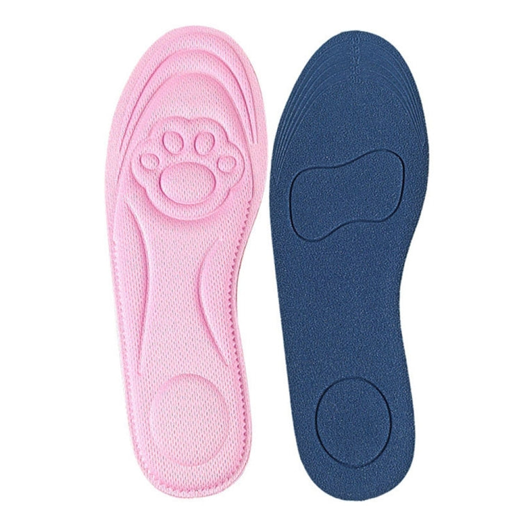 082 Soft Breathable Shockproof Massage Cat Paw Sports Full Insole Shoe-pad, Size: 225-250mm