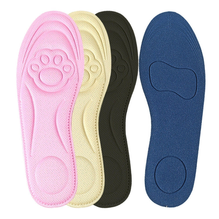 082 Soft Breathable Shockproof Massage Cat Paw Sports Full Insole Shoe-pad, Size: 225-250mm