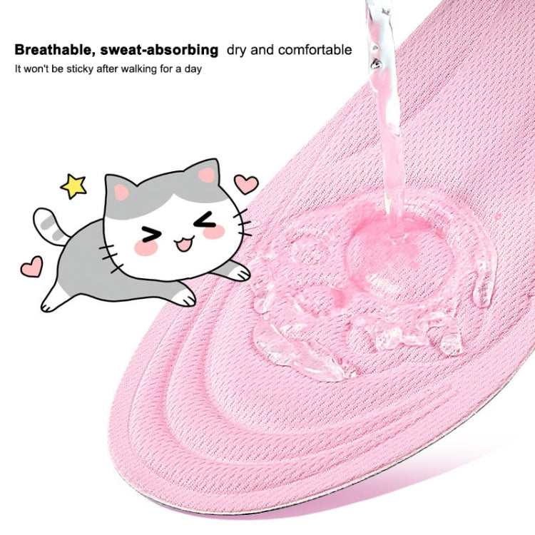 082 Soft Breathable Shockproof Massage Cat Paw Sports Full Insole Shoe-pad, Size: 225-250mm