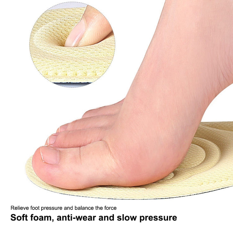 082 Soft Breathable Shockproof Massage Cat Paw Sports Full Insole Shoe-pad, Size: 225-250mm