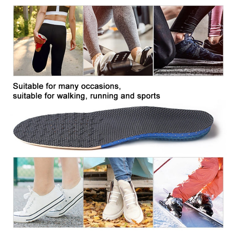 1 Pair 641 Casual Non-slip Shockproof Breathable Arch Of Foot Sports Insole Shoe-pad