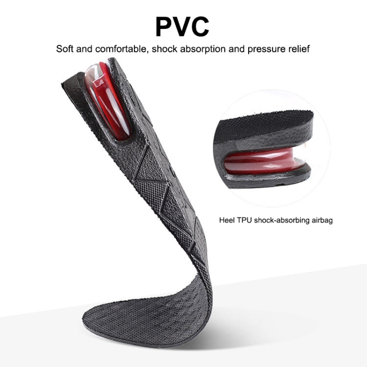 1 Pair Adjustable Breathable Shockproof Invisible Combination Heightening Full Insole Shoe-pad, Size: 225-270cm