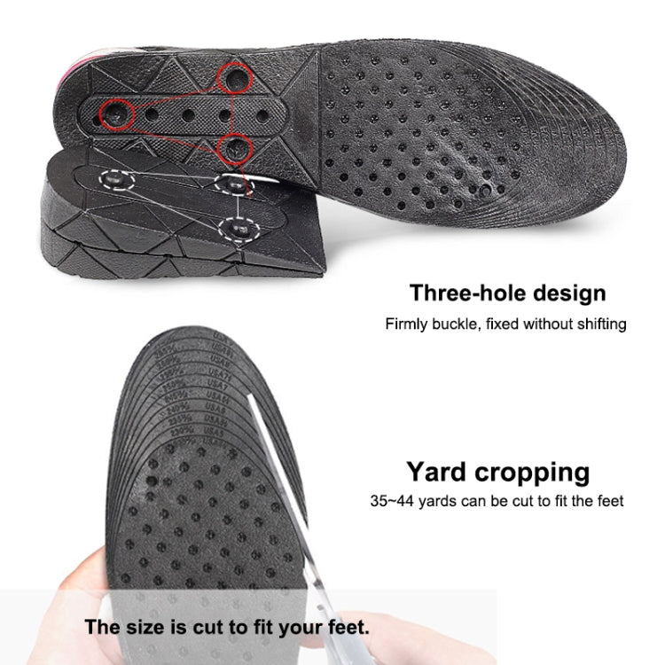 1 Pair Adjustable Breathable Shockproof Invisible Combination Heightening Full Insole Shoe-pad, Size: 225-270cm