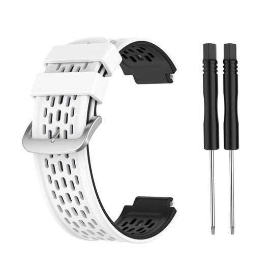 For Garmin Approach S2 / S4 Two-color Silicone Replacement Strap Watchband