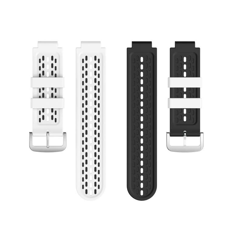 For Garmin Approach S2 / S4 Two-color Silicone Replacement Strap Watchband