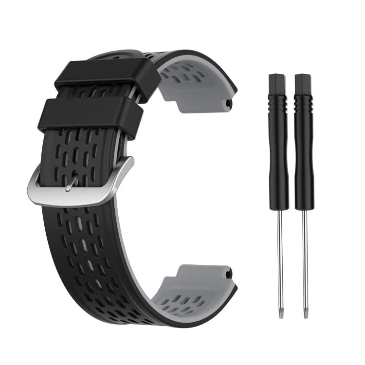 For Garmin Approach S2 / S4 Two-color Silicone Replacement Strap Watchband