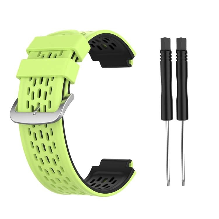 For Garmin Approach S2 / S4 Two-color Silicone Replacement Strap Watchband