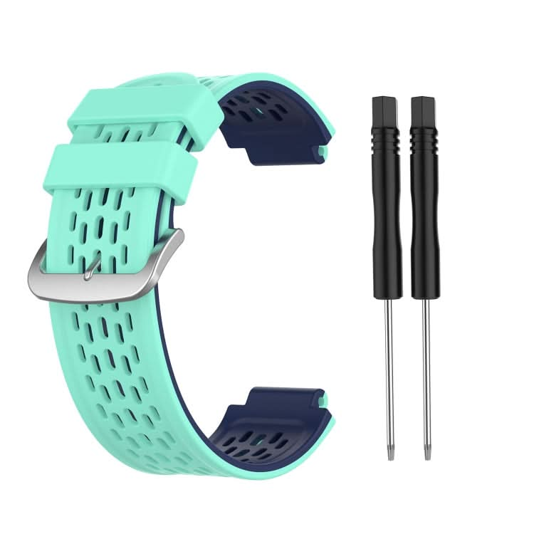 For Garmin Approach S2 / S4 Two-color Silicone Replacement Strap Watchband