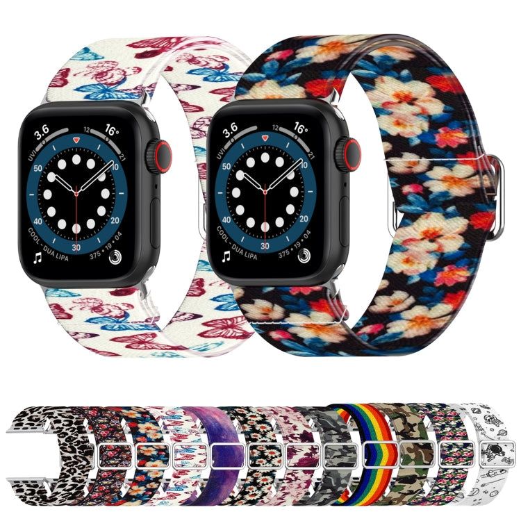 Adjustable Elastic Print Watch Strap