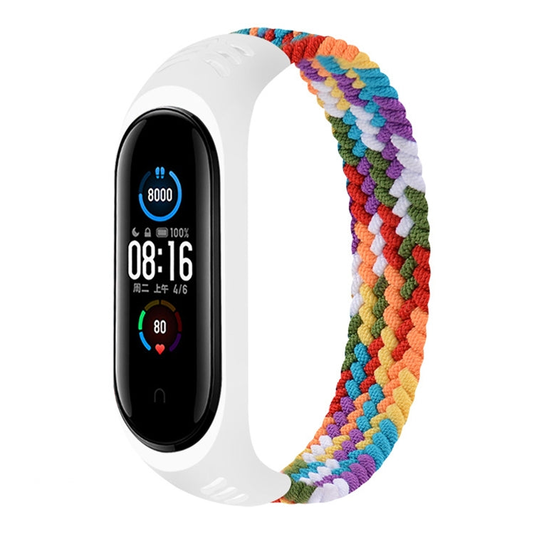 For Xiaomi Mi Band 6 / 5 / 4 / 3 / 2 Universal Silicone Elasticity Weave Replacement Strap Watchband, Series 2