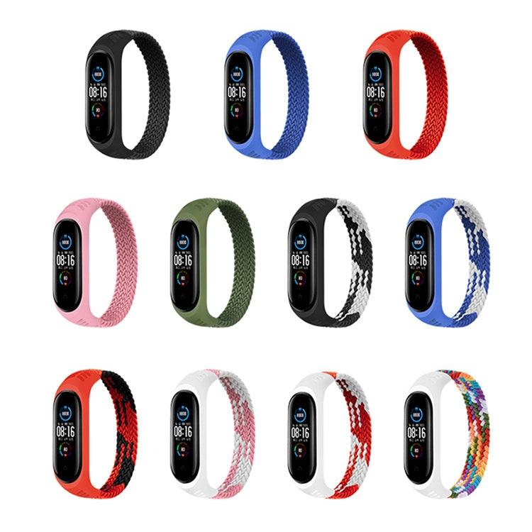 For Xiaomi Mi Band 6 / 5 / 4 / 3 / 2 Universal Silicone Elasticity Weave Replacement Strap Watchband, Series 2