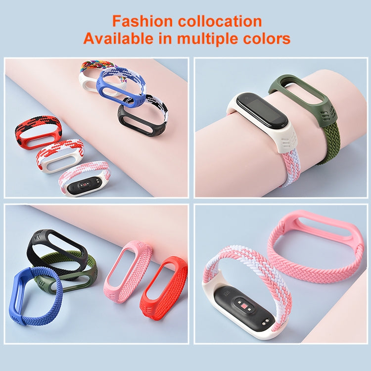 For Xiaomi Mi Band 6 / 5 / 4 / 3 / 2 Universal Silicone Elasticity Weave Replacement Strap Watchband, Series 2