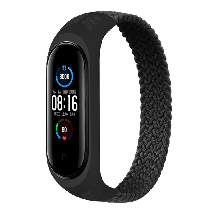 For Xiaomi Mi Band 6 / 5 / 4 / 3 / 2 Universal Silicone Elasticity Weave Replacement Strap Watchband, Series 3